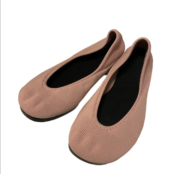 Womens OESH The Dream Pink Knit Ballet Flats Size 6 - Picture 5 of 7